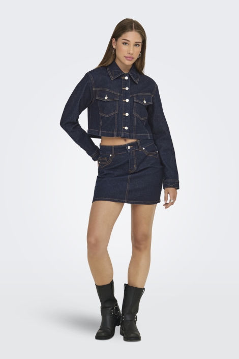 Only onlheather ls western dnm jacket ma